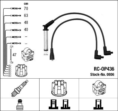 NGK 0806 - Комплект запалителеи кабели vvparts.bg