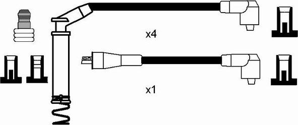 NGK 0806 - Комплект запалителеи кабели vvparts.bg