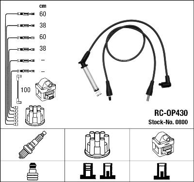 NGK 0800 - Комплект запалителеи кабели vvparts.bg