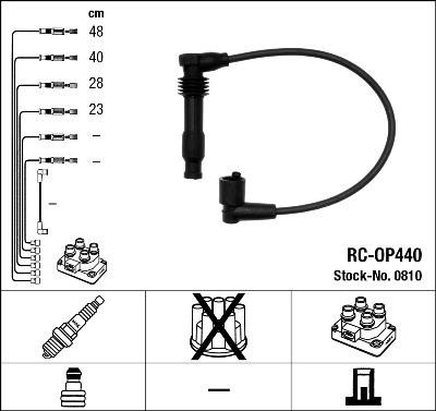 NGK 0810 - Комплект запалителеи кабели vvparts.bg