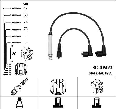 NGK 0793 - Комплект запалителеи кабели vvparts.bg