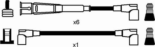 NGK 0744 - Комплект запалителеи кабели vvparts.bg