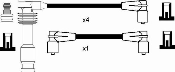 NGK 0769 - Комплект запалителеи кабели vvparts.bg