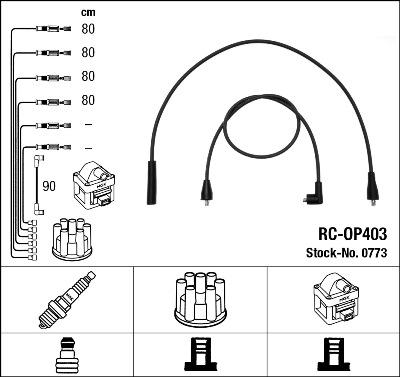 NGK 0773 - Комплект запалителеи кабели vvparts.bg