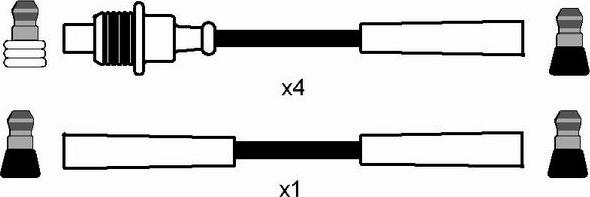 NGK 8495 - Комплект запалителеи кабели vvparts.bg