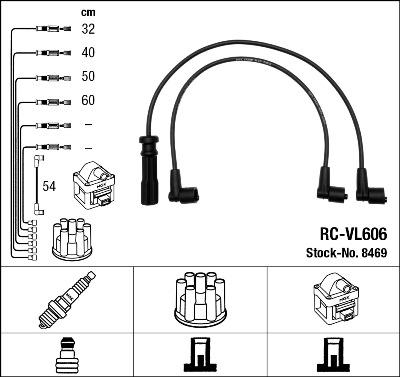 NGK 8469 - Комплект запалителеи кабели vvparts.bg