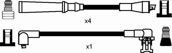 NGK 8481 - Комплект запалителеи кабели vvparts.bg