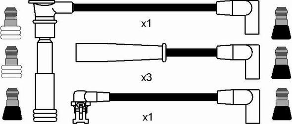 NGK 8510 - Комплект запалителеи кабели vvparts.bg