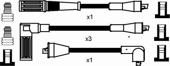 NGK 8524 - Комплект запалителеи кабели vvparts.bg