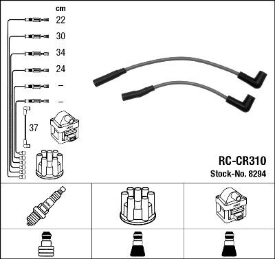 NGK 8294 - Комплект запалителеи кабели vvparts.bg