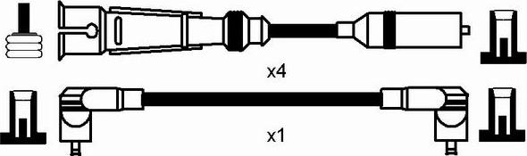 NGK 8262 - Комплект запалителеи кабели vvparts.bg