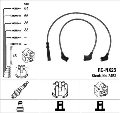 NGK 3453 - Комплект запалителеи кабели vvparts.bg