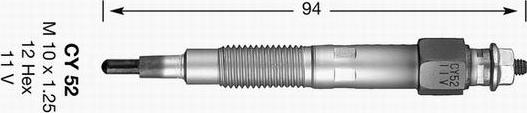 NGK 3017 - Подгревна свещ vvparts.bg