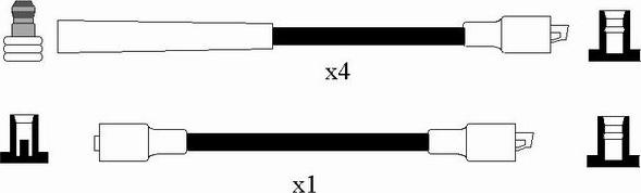NGK 2590 - Комплект запалителеи кабели vvparts.bg