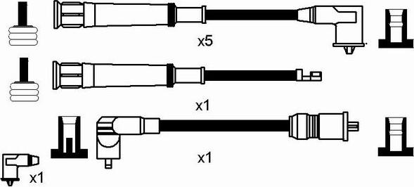 NGK 2566 - Комплект запалителеи кабели vvparts.bg