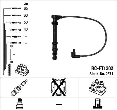 NGK 2571 - Комплект запалителеи кабели vvparts.bg