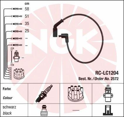 NGK 2572 - Комплект запалителеи кабели vvparts.bg