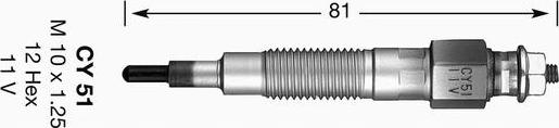 NGK 2696 - Подгревна свещ vvparts.bg