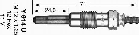 NGK 2643 - Подгревна свещ vvparts.bg