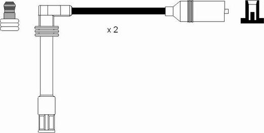 NGK 2348 - Комплект запалителеи кабели vvparts.bg