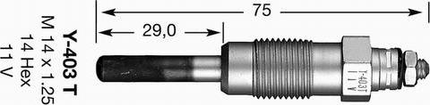 NGK 7494 - Подгревна свещ vvparts.bg