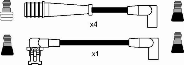 NGK 7151 - Комплект запалителеи кабели vvparts.bg