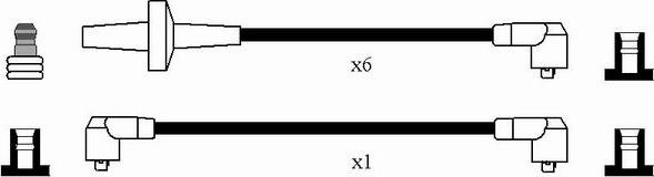 NGK 7116 - Комплект запалителеи кабели vvparts.bg