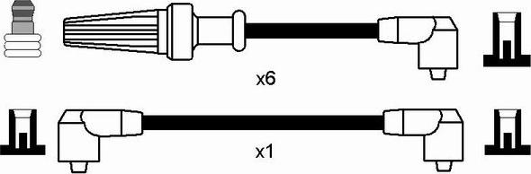 NGK 7117 - Комплект запалителеи кабели vvparts.bg