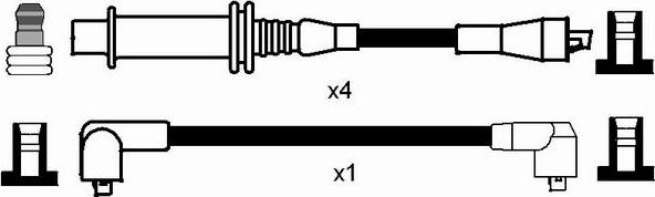 NGK 7377 - Комплект запалителеи кабели vvparts.bg