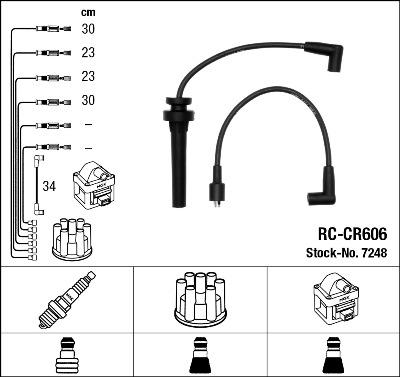 NGK 7248 - Комплект запалителеи кабели vvparts.bg