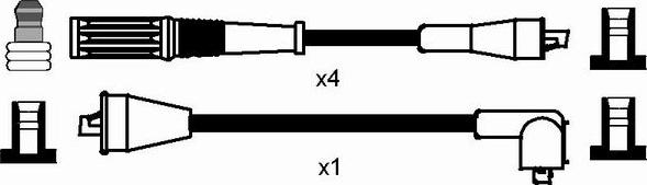 NGK 7203 - Комплект запалителеи кабели vvparts.bg
