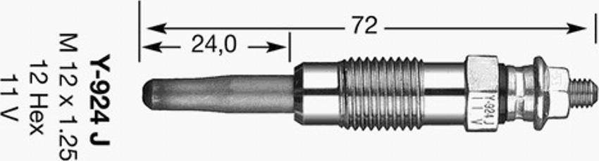 NGK D-Power  1 - Подгревна свещ vvparts.bg