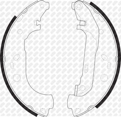 NiBK FN0584 - Комплект спирачна челюст vvparts.bg