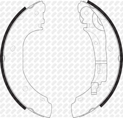 NiBK FN0585 - Комплект спирачна челюст vvparts.bg