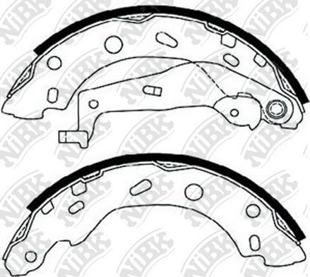 NiBK FN0573 - Комплект спирачна челюст vvparts.bg