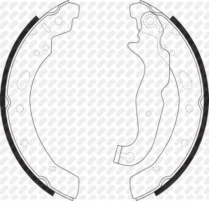 NiBK FN0630 - Комплект спирачна челюст vvparts.bg