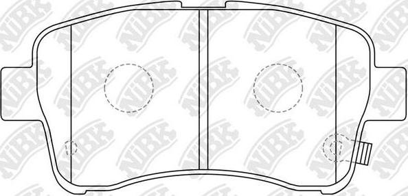 NiBK PN9461 - Комплект спирачно феродо, дискови спирачки vvparts.bg