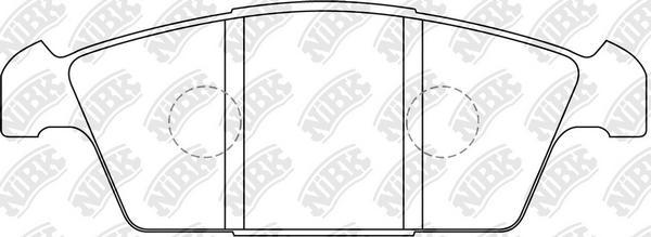 NiBK PN9183 - Комплект спирачно феродо, дискови спирачки vvparts.bg