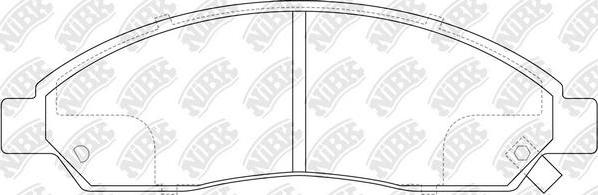 NiBK PN4801 - Комплект спирачно феродо, дискови спирачки vvparts.bg