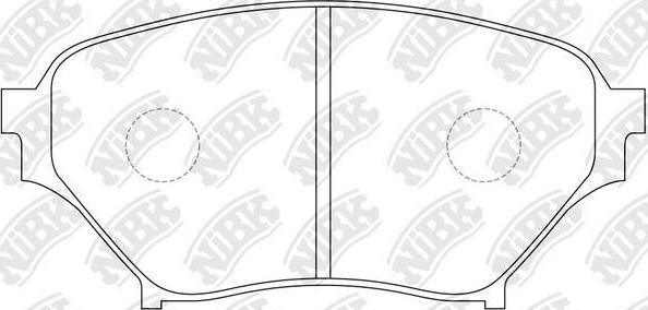 NiBK PN5486 - Комплект спирачно феродо, дискови спирачки vvparts.bg