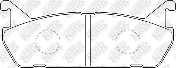 NiBK PN5198 - Комплект спирачно феродо, дискови спирачки vvparts.bg