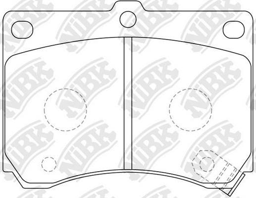 NiBK PN5230 - Комплект спирачно феродо, дискови спирачки vvparts.bg