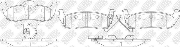 NiBK PN0429 - Комплект спирачно феродо, дискови спирачки vvparts.bg