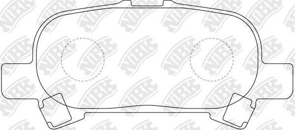 NiBK PN0427 - Комплект спирачно феродо, дискови спирачки vvparts.bg