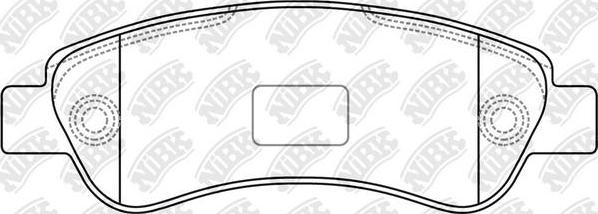 NiBK PN0475 - Комплект спирачно феродо, дискови спирачки vvparts.bg