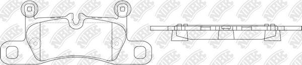 NiBK PN0565 - Комплект спирачно феродо, дискови спирачки vvparts.bg