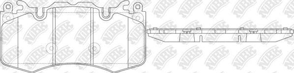 NiBK PN0567 - Комплект спирачно феродо, дискови спирачки vvparts.bg