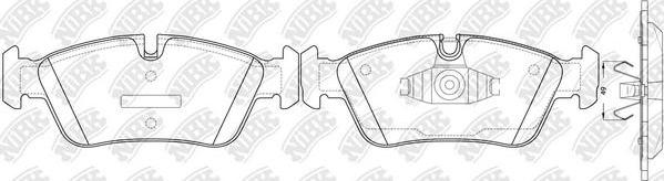 NiBK PN0510 - Комплект спирачно феродо, дискови спирачки vvparts.bg