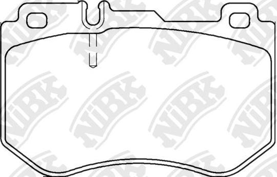 NiBK PN0584 - Комплект спирачно феродо, дискови спирачки vvparts.bg