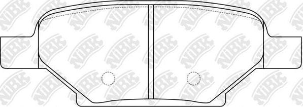 NiBK PN0581 - Комплект спирачно феродо, дискови спирачки vvparts.bg